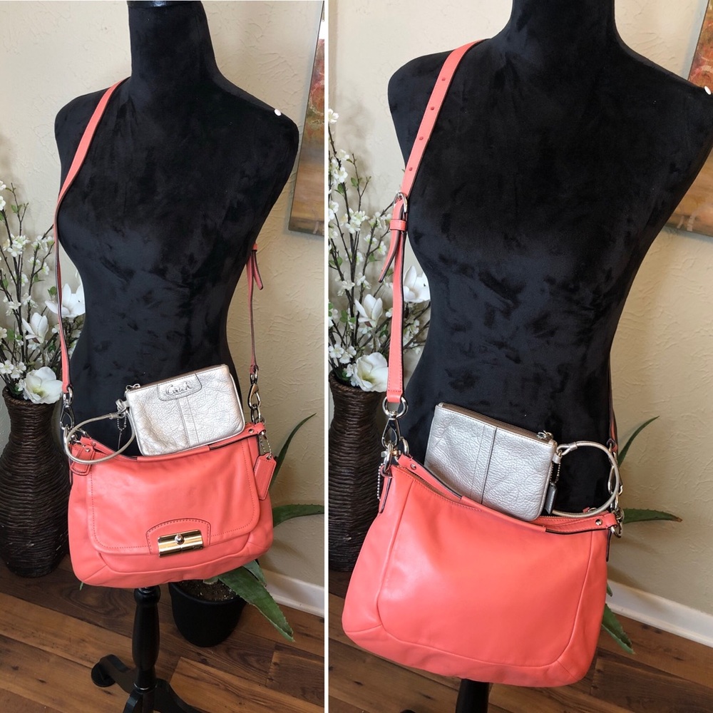 COACH Kristin Leather East West Rose Crossbody Bag ONLY - Picture 10 of 13